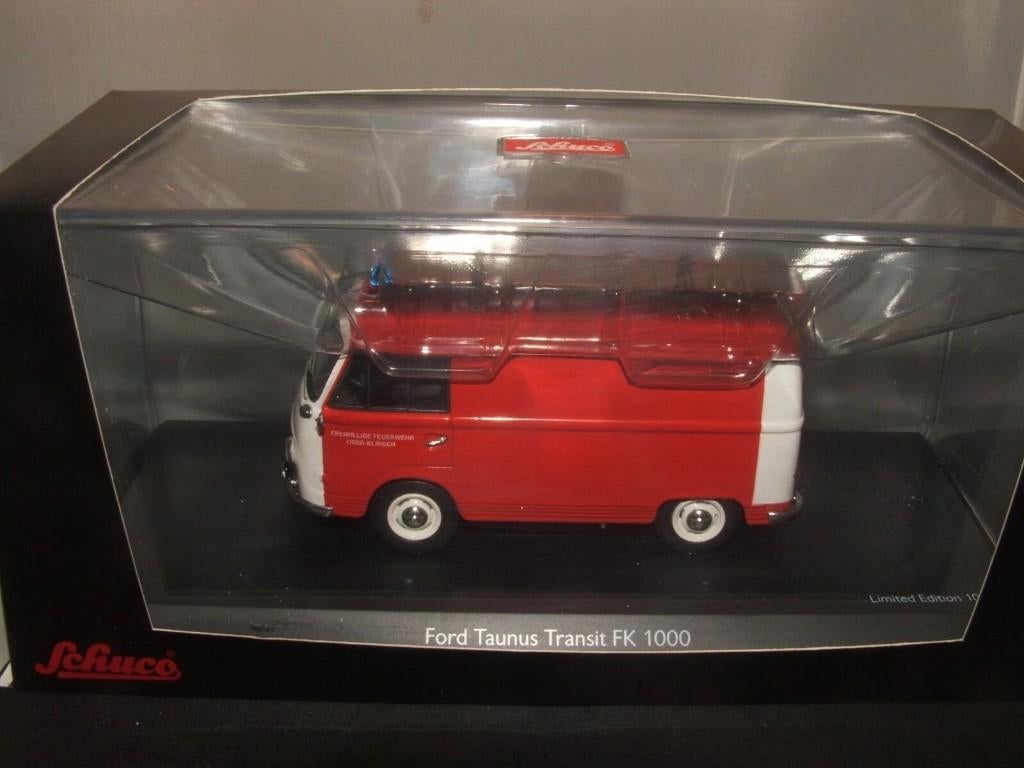 Schuco Ford Taunus Transit FK 1000 Feuerwehr Ober-Klingen, Ophalen of Verzenden, Nieuw, Auto, Schuco