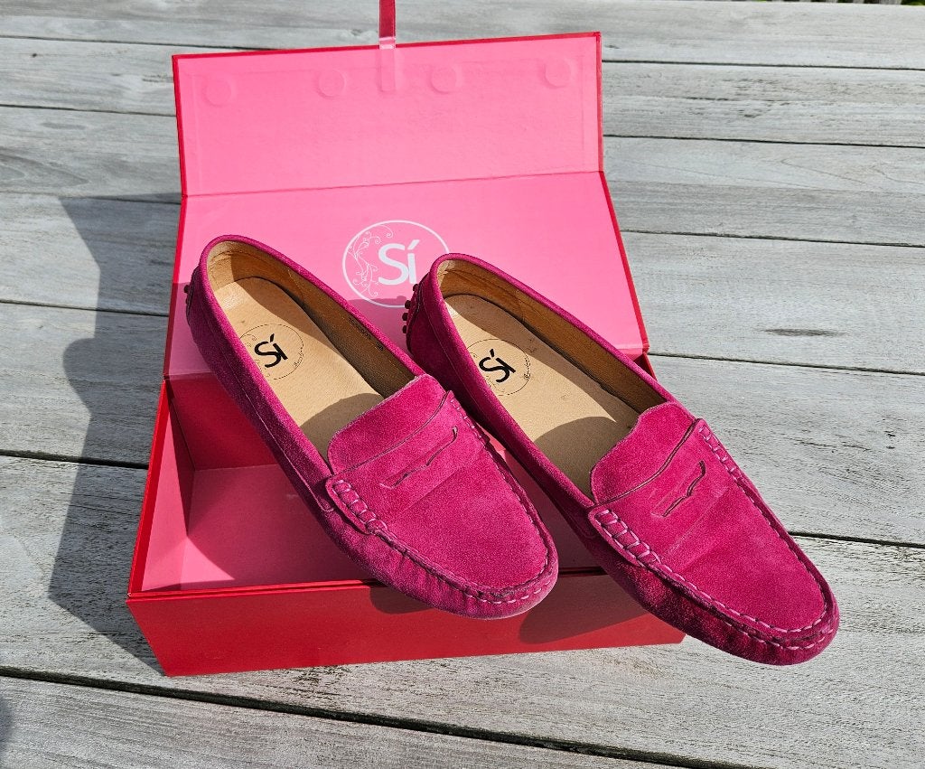 Si Dames loafers instappers mocassins maat 38 fuchsia nieuw, Instappers, Nieuw, Ophalen of Verzenden, Roze