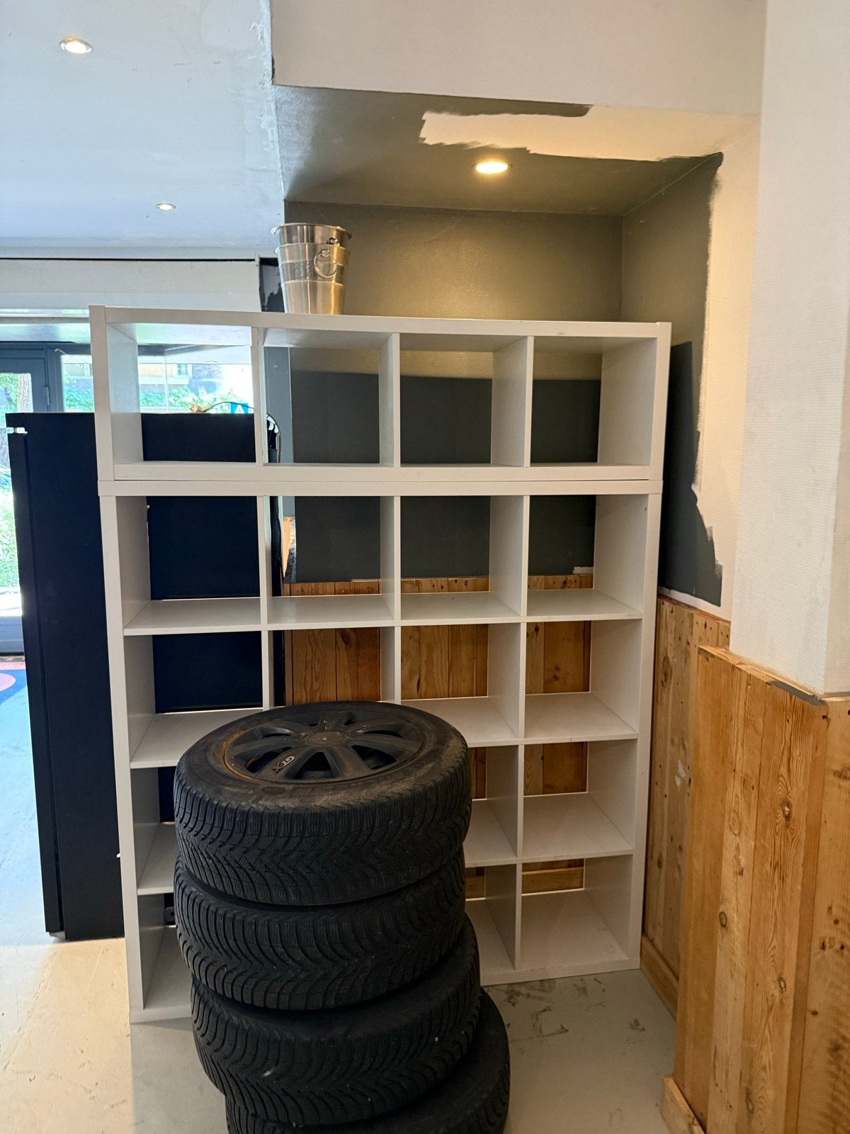 Ikea kallax witte vakkenkast / opbergkast, Ophalen, Gebruikt, 100 tot 150 cm, 150 tot 200 cm