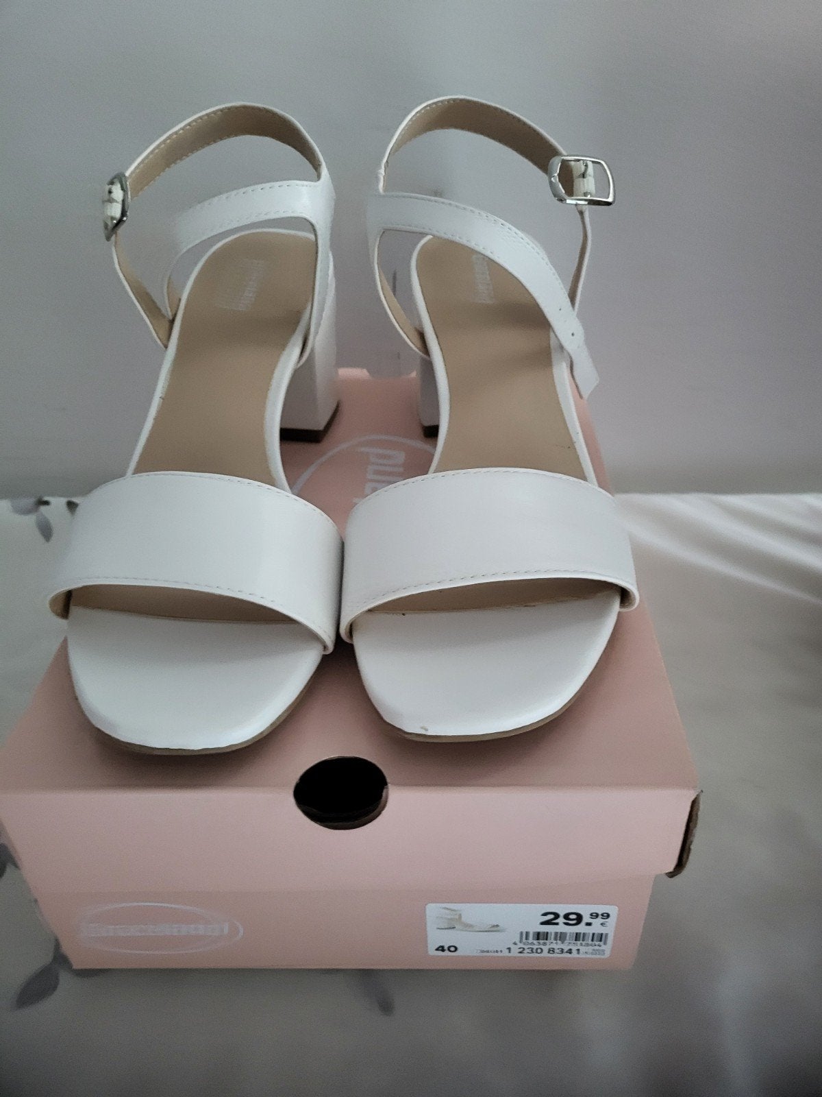 dames schoenen, Schoenen met lage hakken, Wit, Nieuw, Ophalen of Verzenden