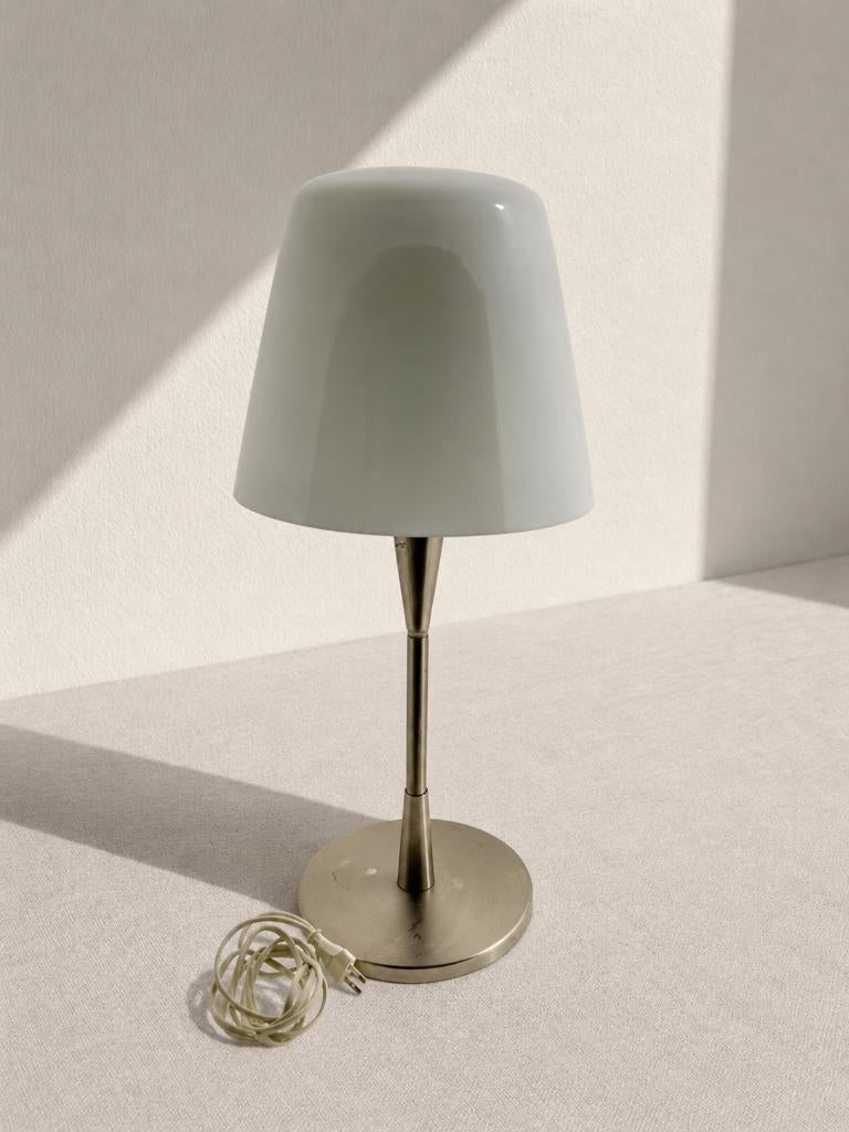 Vintage IKEA Stockholm Touch tafellamp – glas & metaal, 50 tot 75 cm, Zo goed als nieuw, Glas, Modern, minimalistisch, scandinavisch