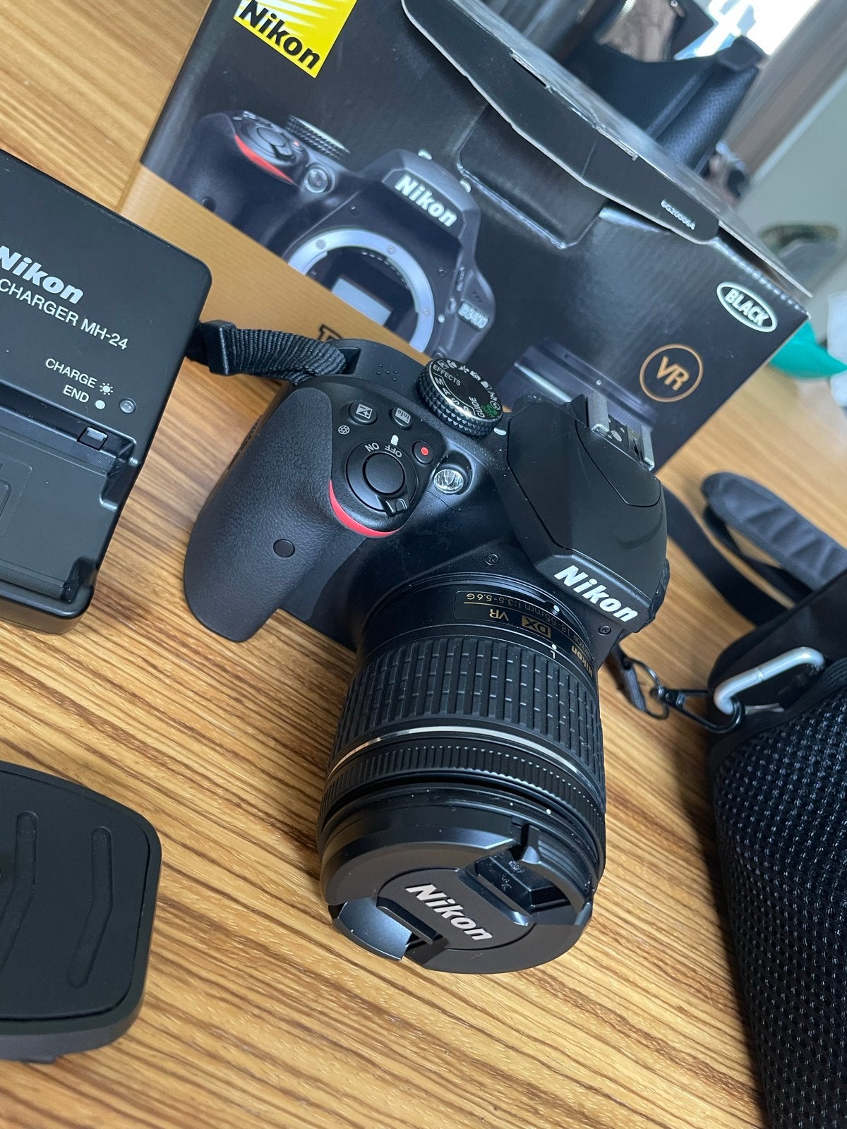 Nikon D3400 spiegelreflexcamera met 18-55mm VR kit, Audio, Tv en Foto, Fotocamera's Digitaal, Ophalen, Spiegelreflex, Beeldstabilisatie