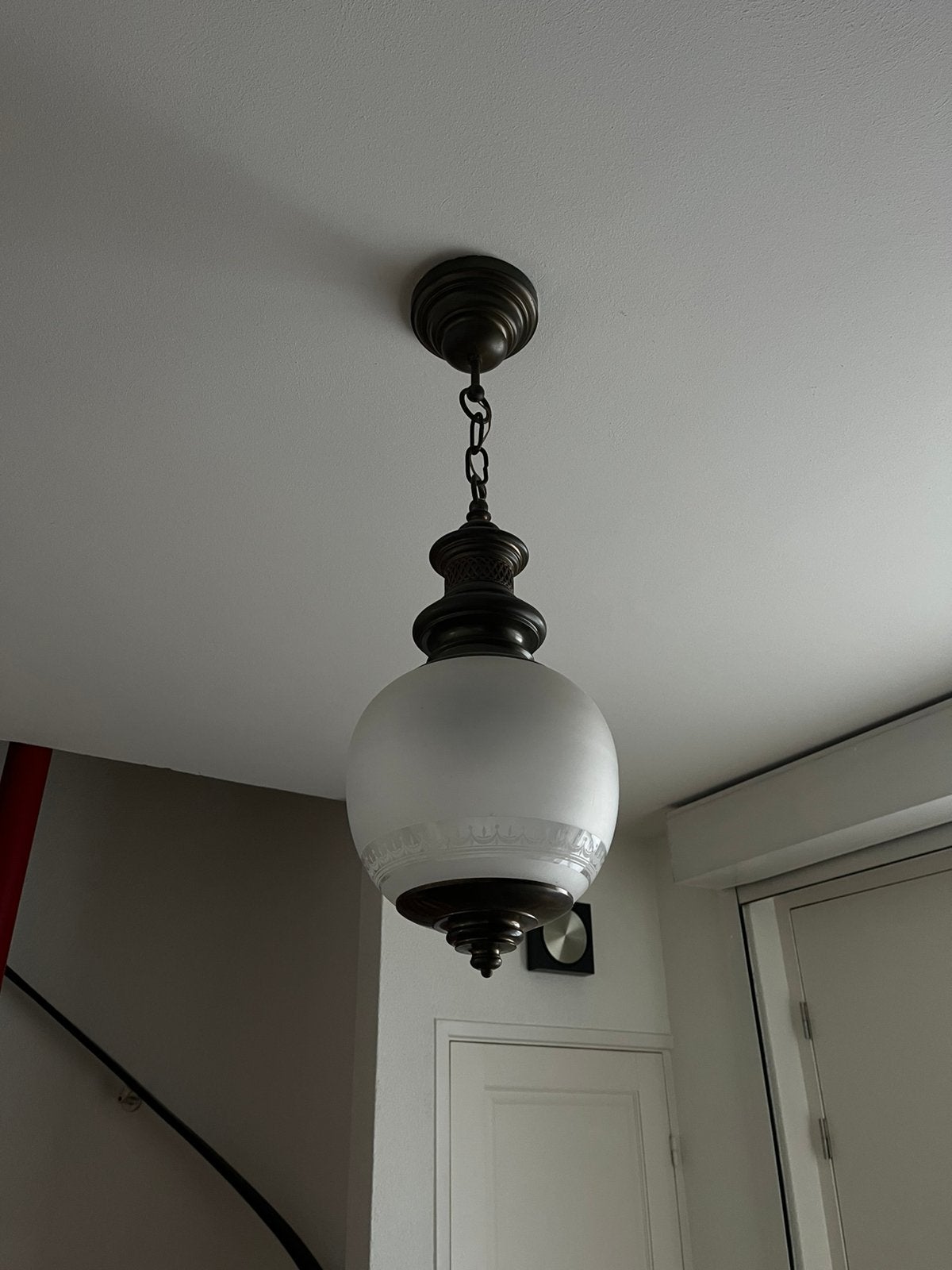 Hanglamp, Ophalen, Gebruikt, Glas