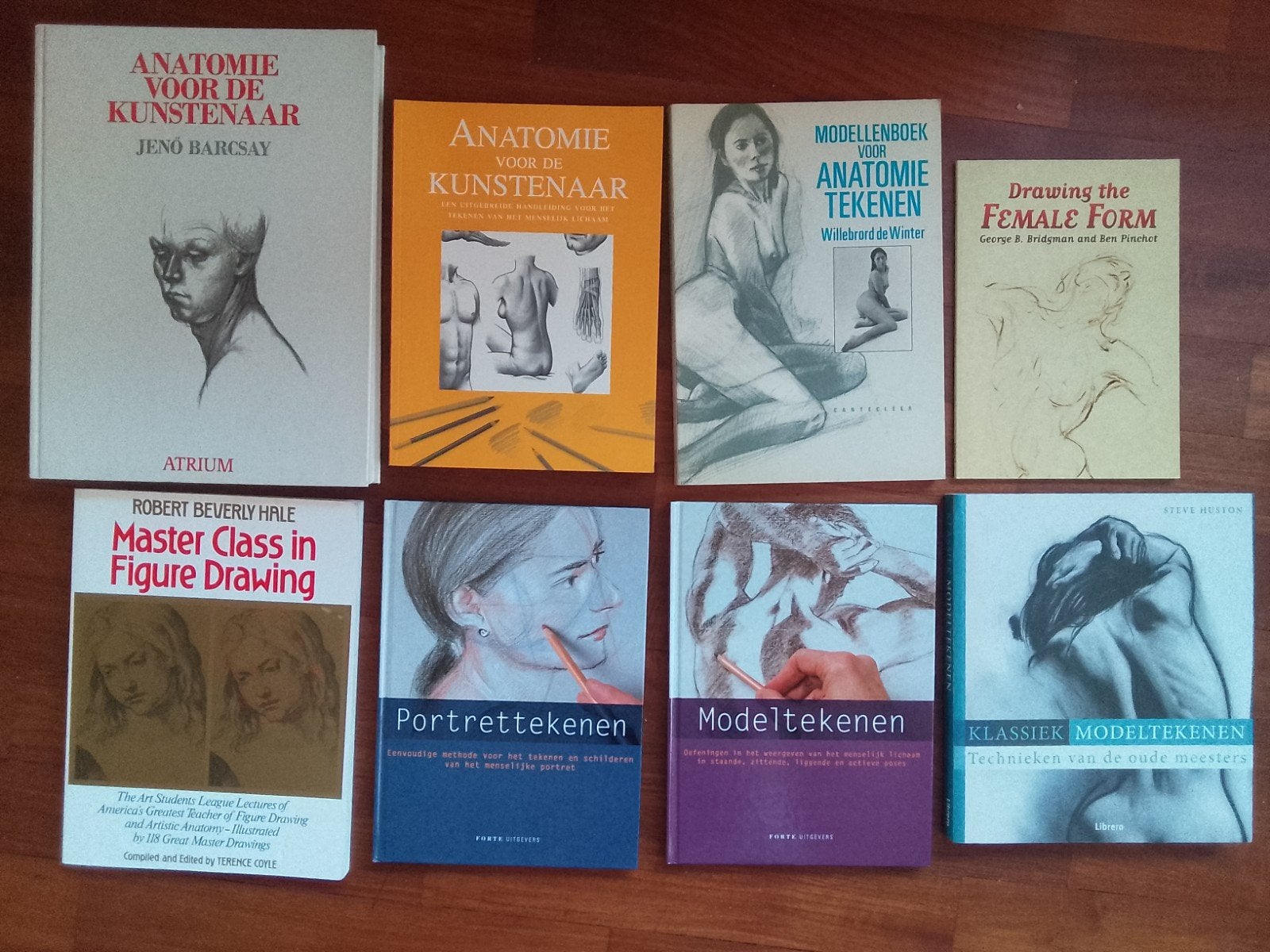 Boekenpakket: Anatomie, Portret- en Modeltekenen (8 boeken), Boeken, Gelezen, Diverse auteurs, Ophalen of Verzenden, Overige onderwerpen