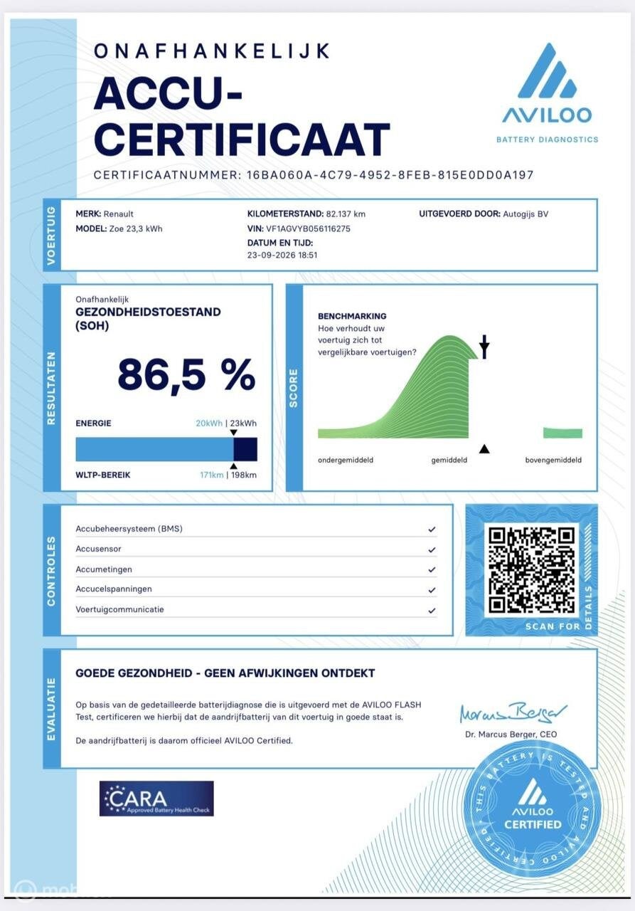 Renault Zoe R240 Intens 22 kWh (ex Accu) | Camera | LMV | LE, Auto's, 240 km, Stof, ZOE, Te koop