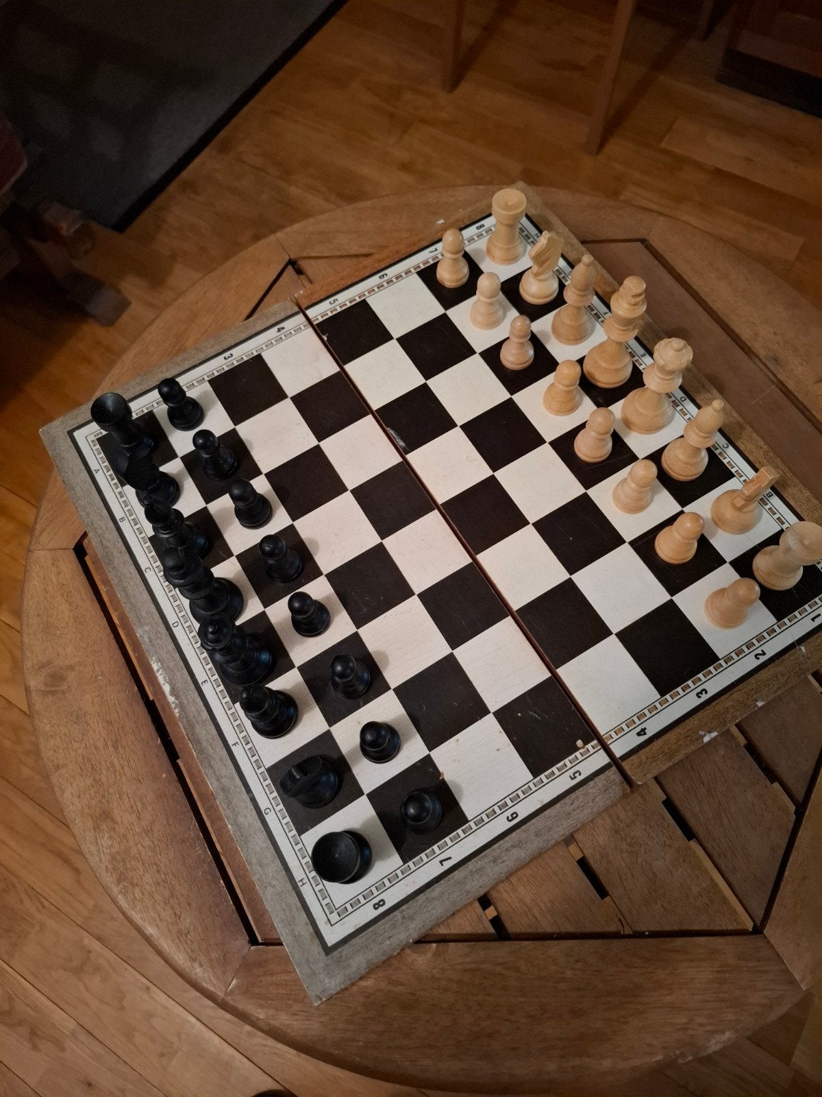 Mooie  combi-set schaak/backgammon, Ophalen of Verzenden, Gebruikt