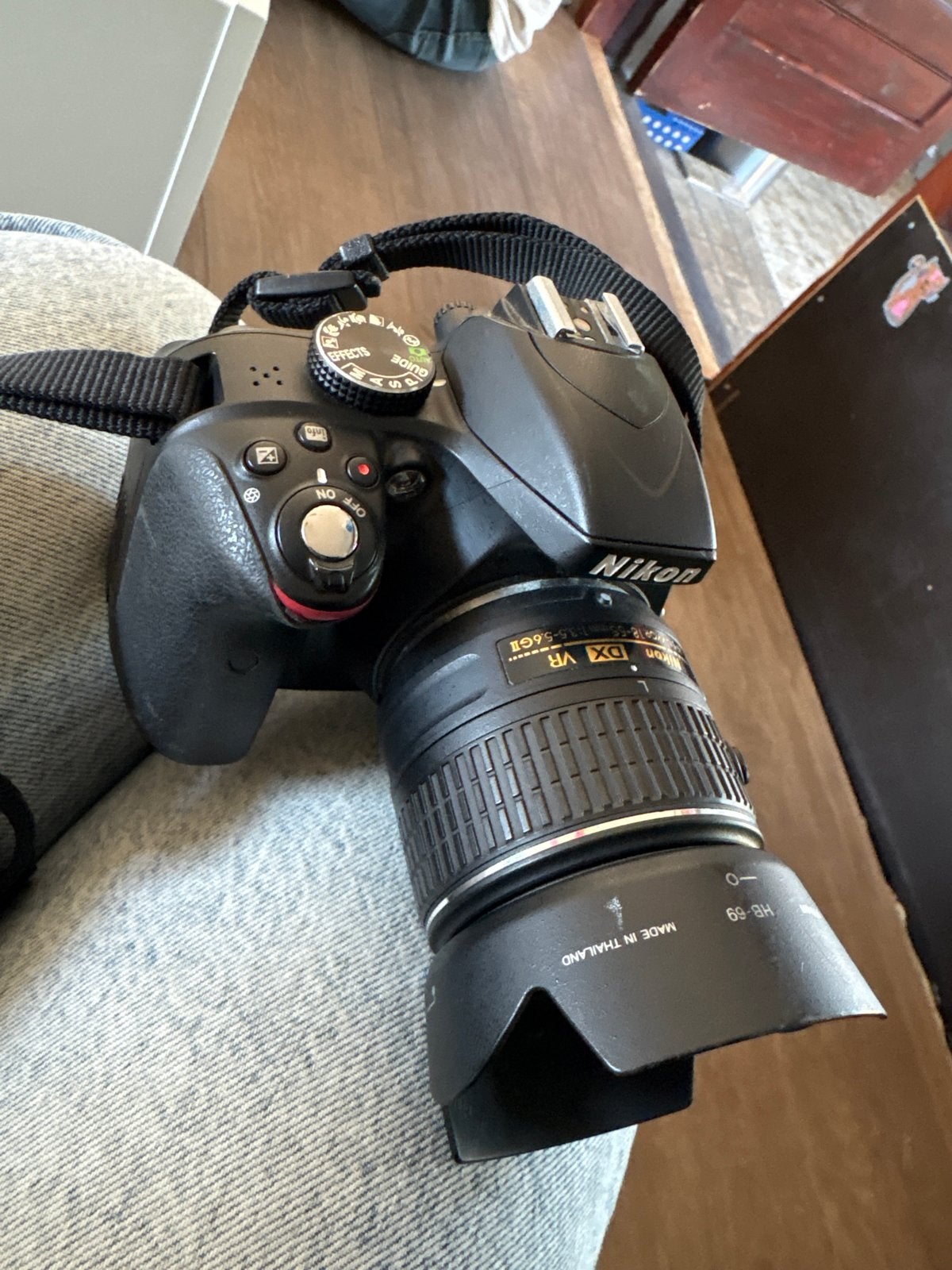 Kapot! Nikon D3300 spiegelreflexcamera met lens, Gebruikt, Spiegelreflex, Beeldstabilisatie, Ophalen of Verzenden