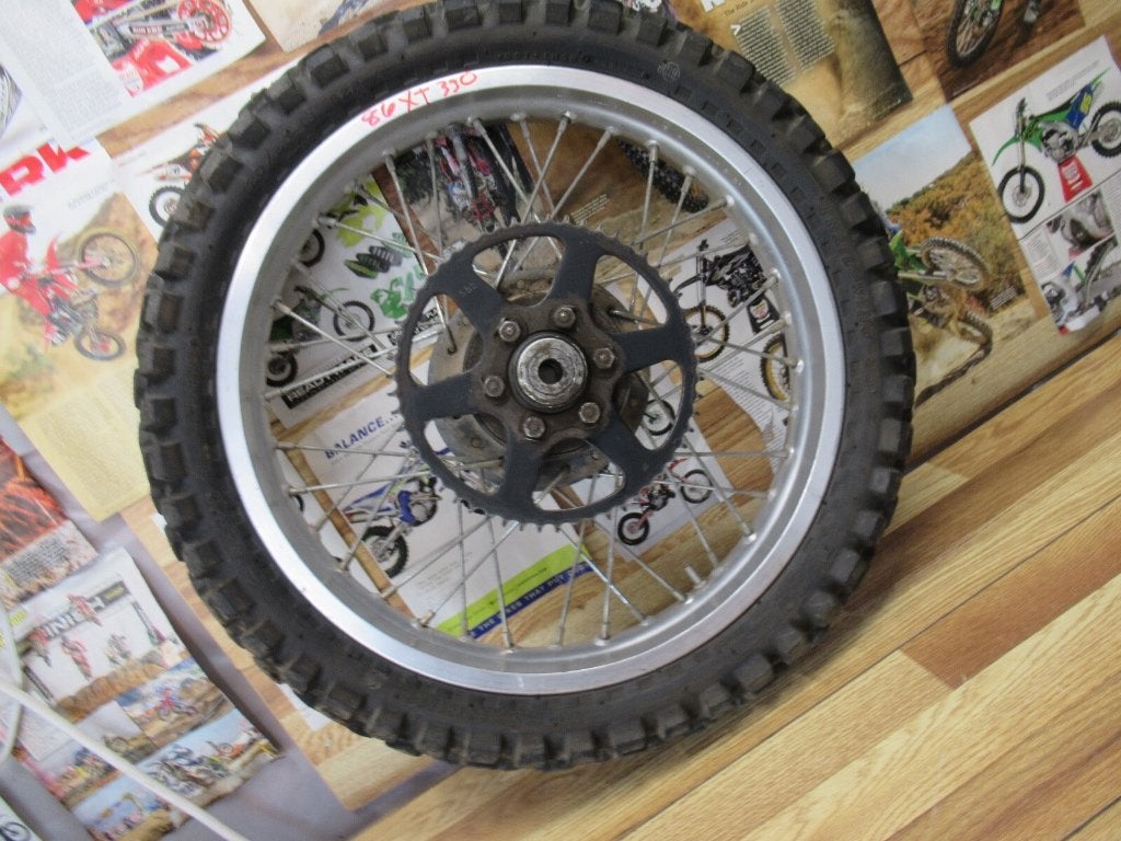 Yamaha Xt350 achterwiel velg, Motoren, Ophalen, Gebruikt