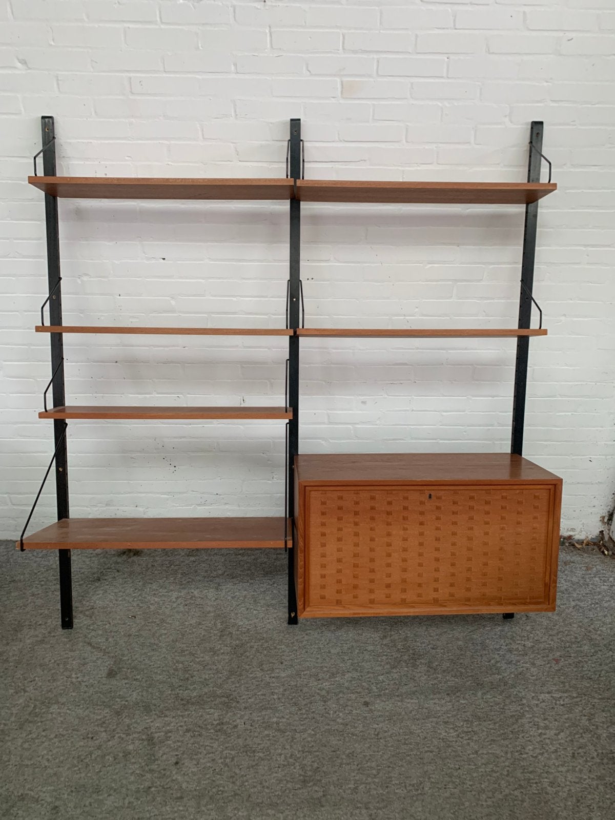 Wandsysteem Poul Cadovius Royal System uit de jaren 60., Ophalen of Verzenden, Zo goed als nieuw, Minder dan 150 cm, Minder dan 100 cm
