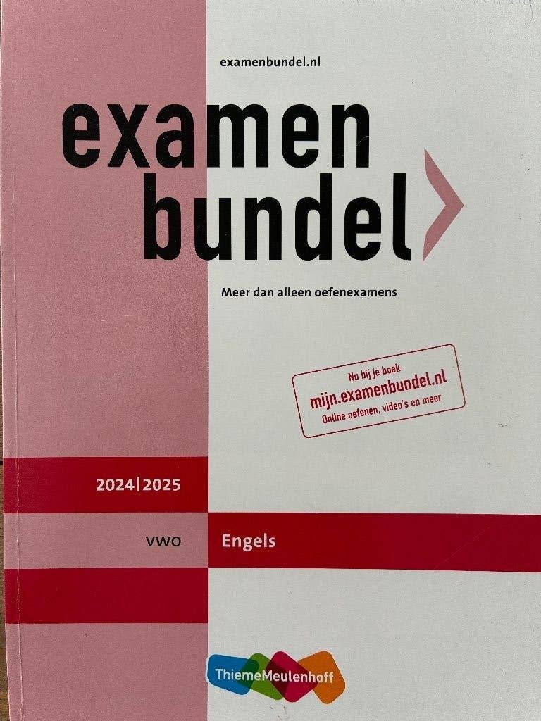 Examenbundel Engels vwo, Boeken, Schoolboeken, Ophalen of Verzenden, Zo goed als nieuw, VWO, Engels