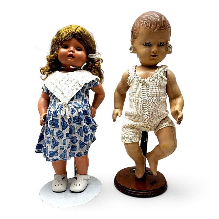 Lot antieke poppen (6x), Antiek en Kunst, Ophalen of Verzenden