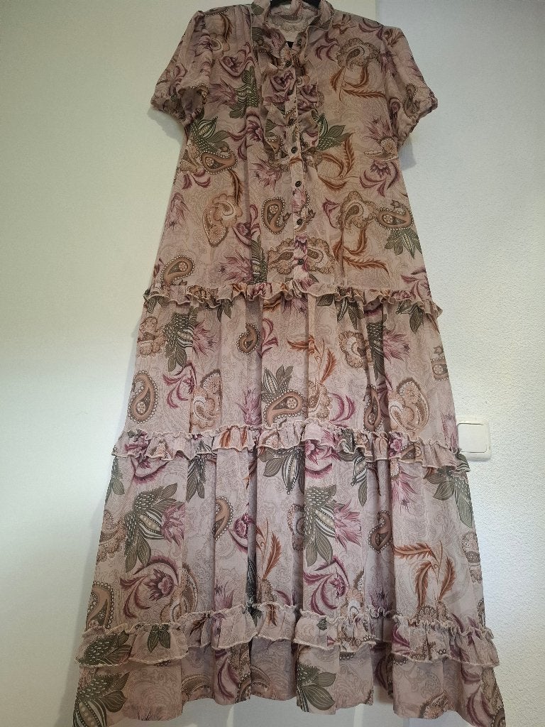 Jurk maat l/xxl, Kleding | Dames, Jurken, Ophalen of Verzenden, Zo goed als nieuw, Maat 46/48 (XL) of groter, Onder de knie
