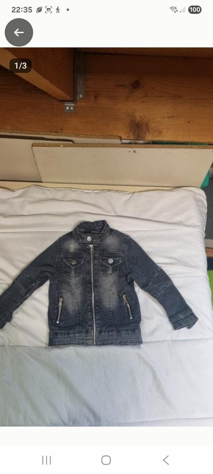 Stoer spijkerjasje Chicaprie maat 3 jaar, Kinderen en Baby's, Ophalen of Verzenden, Gebruikt, Chicaprie, Jongen of Meisje