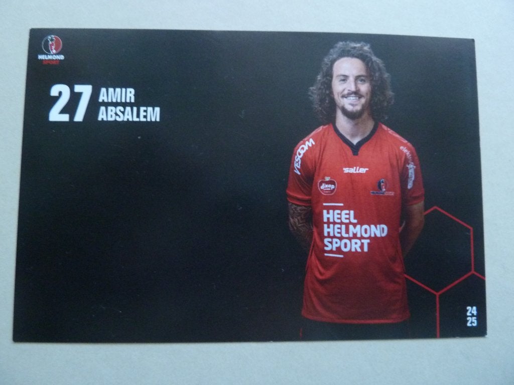 Spelerskaart.  Amir.Absalem    Helmond Sport.   2024/2025, Ophalen of Verzenden, Zo goed als nieuw, Overige binnenlandse clubs