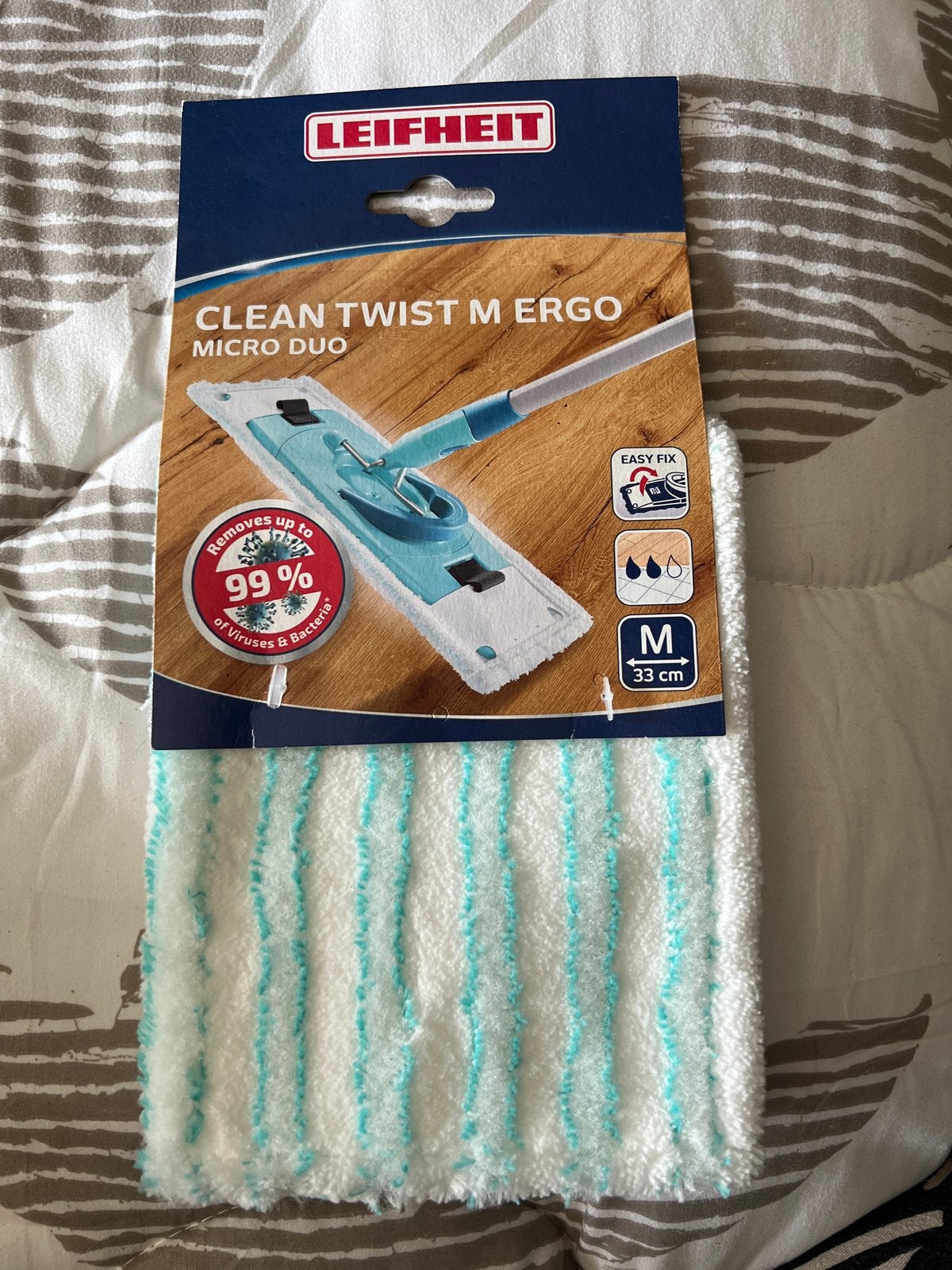 Leifheit Clean Twist M Ergo Micro Duo Mop, Ophalen, Mop of Dweil