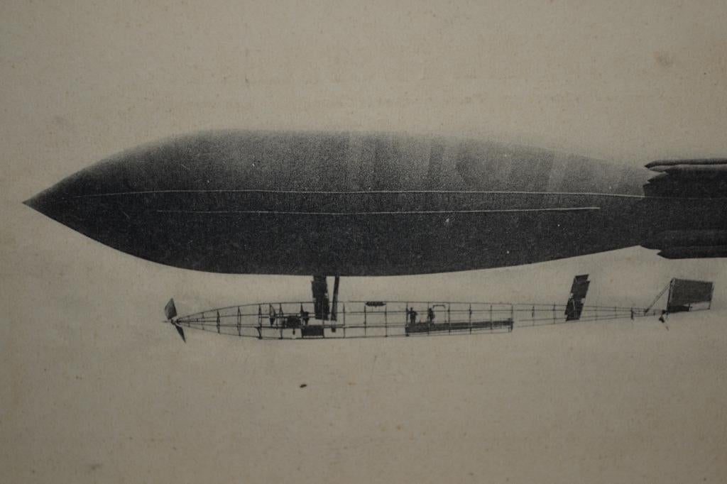 frankrijk zeppelin luchtballon aviation  le ville de paris, Ophalen of Verzenden, Voor 1920, Gelopen, Sterren en Beroemdheden