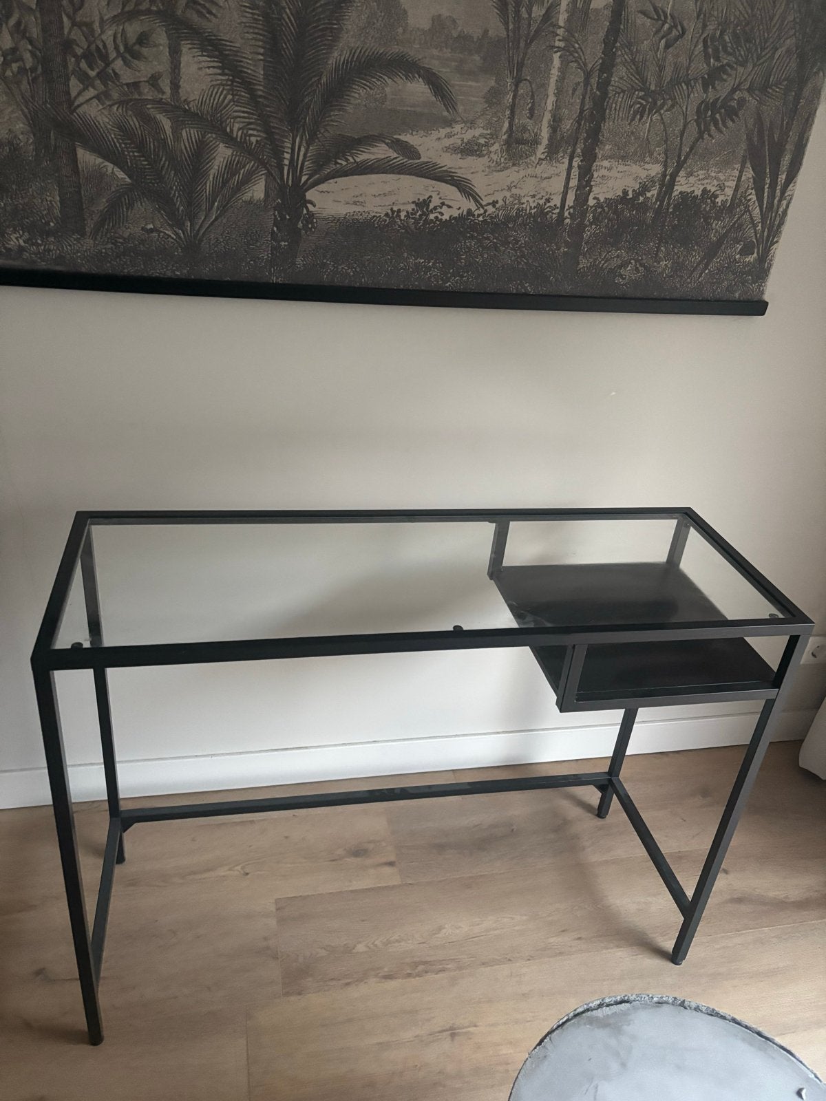 IKEA Vittsjö Bureau/Kaptafel met Glasplaat, Ophalen, Gebruikt