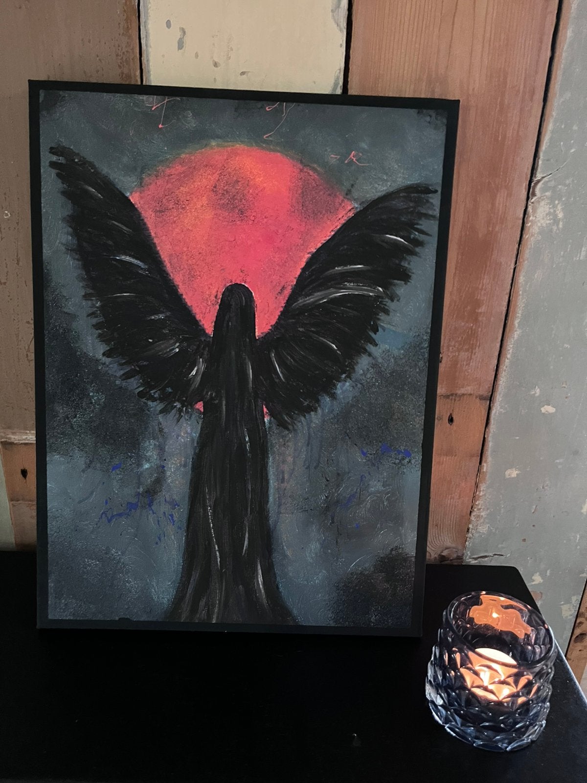 Mysterieuze nacht op canvas, Ophalen of Verzenden
