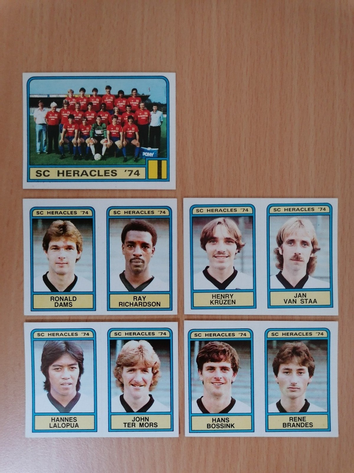 Panini Voetbal 84 SC Heracles '74, 5x., Ophalen of Verzenden, Zo goed als nieuw, Plaatje