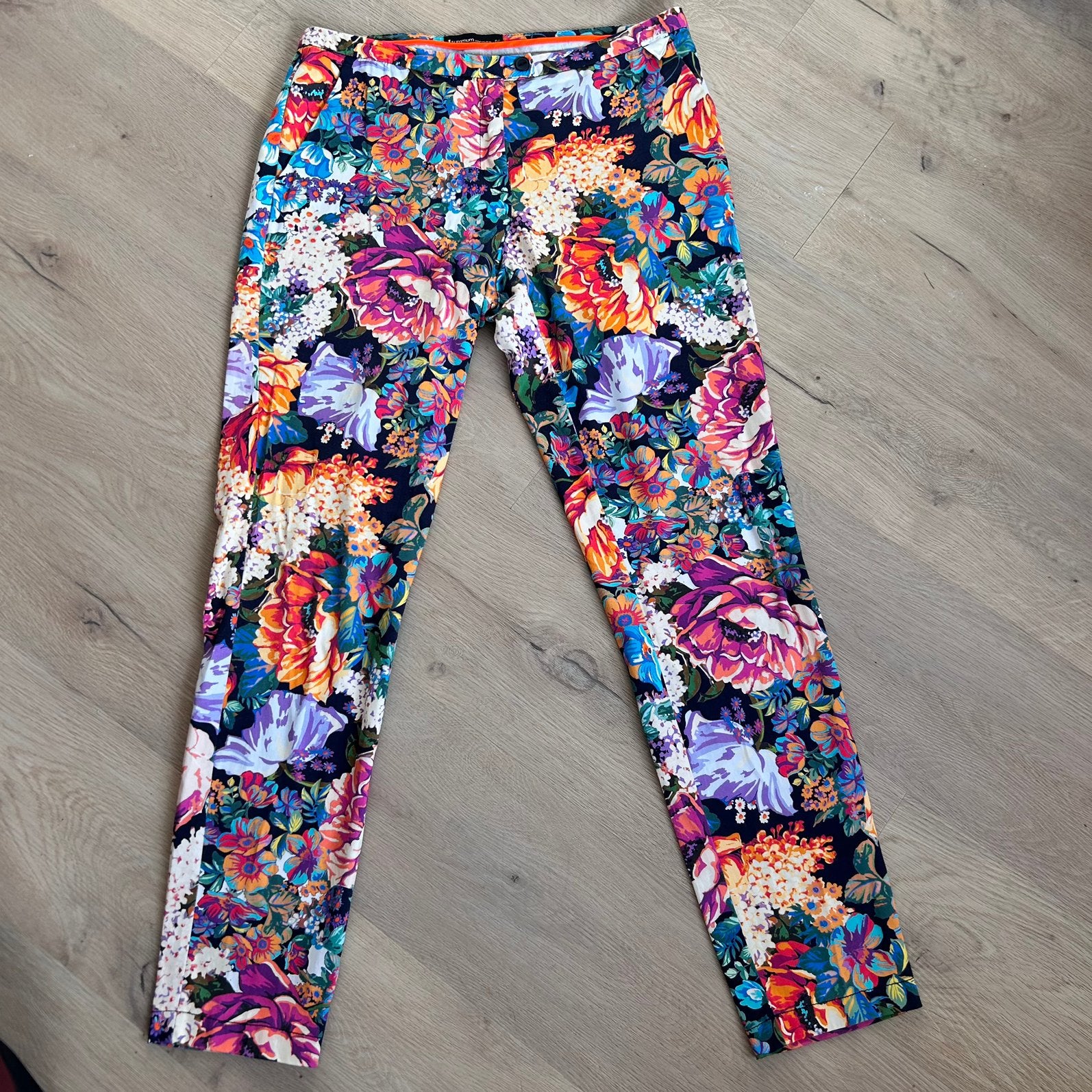 Summum Woman bloemen broek maat 36 multicolor, Kleding | Dames, Overige kleuren, Ophalen of Verzenden, Maat 36 (S), Lang