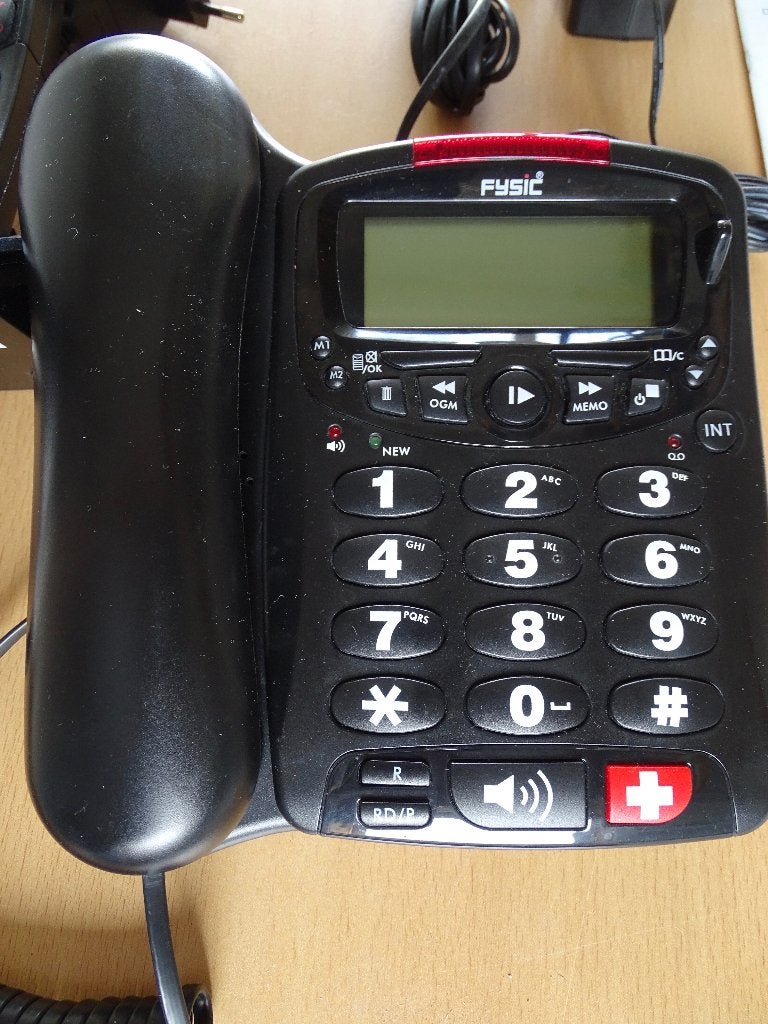 Senioren vaste Telefoon +Handsets en draadloos GROTE toetsen, Ophalen of Verzenden, 1 handset