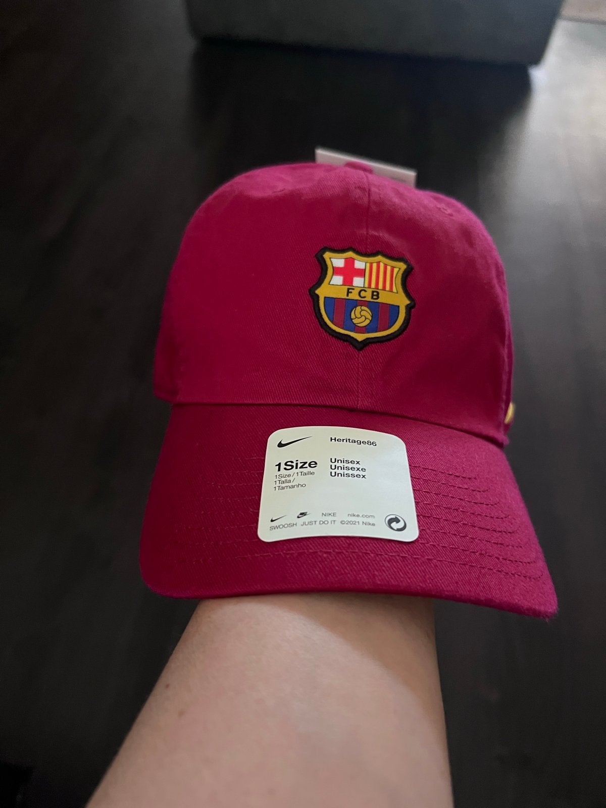 Nike FC Barcelona Heritage86 Pet - Unisex - One Size, Kleding | Heren, Hoeden en Petten, Ophalen of Verzenden, Nieuw, One size fits all