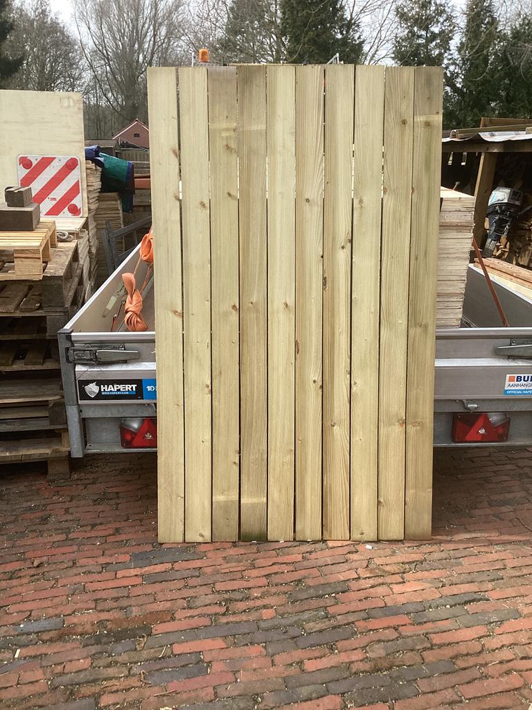 €1,20 per stuk Grenen geimpr. Planken, Doe-het-zelf en Verbouw, Hout en Planken, Minder dan 25 mm, Grenen, Nieuw, Ophalen of Verzenden