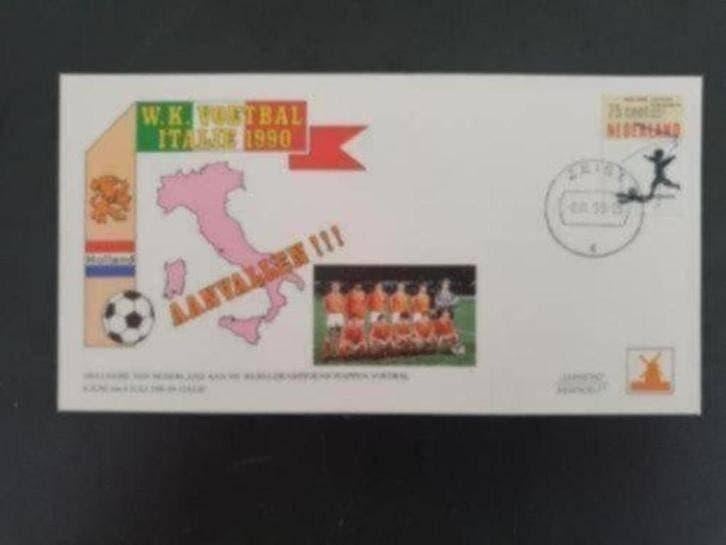 WK Voetbal Italie 1990 Envelop - Met Foto, Ophalen of Verzenden, Envelop