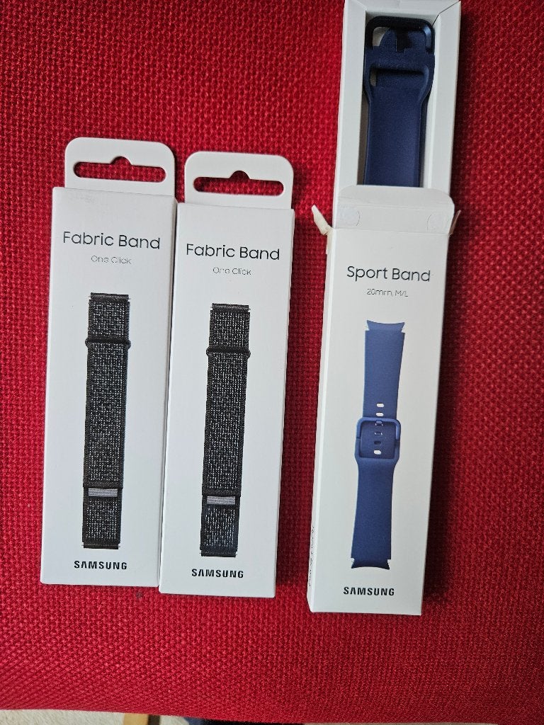 3 Sets nieuwe Horlogebandjes Samsung Galaxy Watch, is 20mm, Ophalen of Verzenden, Nieuw, Zwart, IOS
