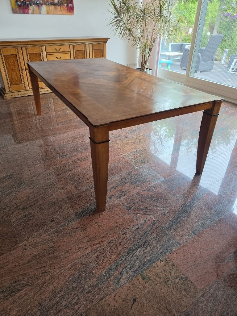 Art Deco eettafel mahoniehout 240x120 cm - Jan Frantzen, Huis en Inrichting, Tafels | Eettafels, Ophalen, Gebruikt, 100 tot 150 cm