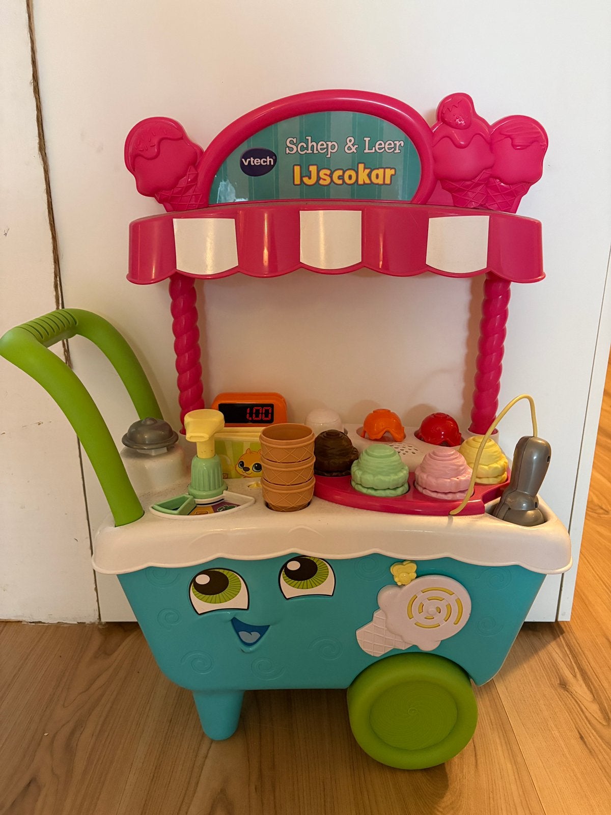 Vtech Preschool schep en leer ijscokar, Ophalen, Zo goed als nieuw, Kunststof