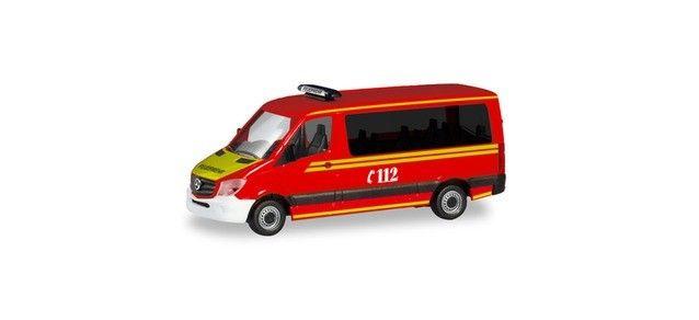 Mercedes Benz Sprinter FD MFZ Branddirektion Munchen Herpa, Nieuw, Ophalen of Verzenden, Bus of Vrachtwagen, Herpa
