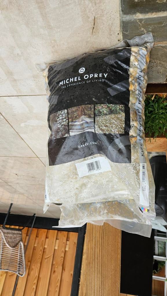 2 zakken sierstenen Michel Oprey castle grid 20 kilo, Ophalen, Nieuw, Multi, Grind