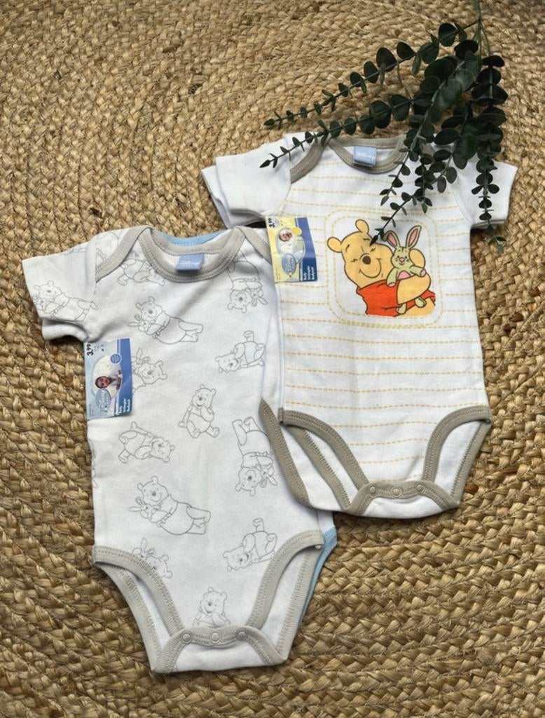 Nieuwe Winnie de Poeh Rompers - Maat 62/68, Kinderen en Baby's, Babykleding | Maat 62, Ophalen of Verzenden, Nieuw, Jongetje of Meisje
