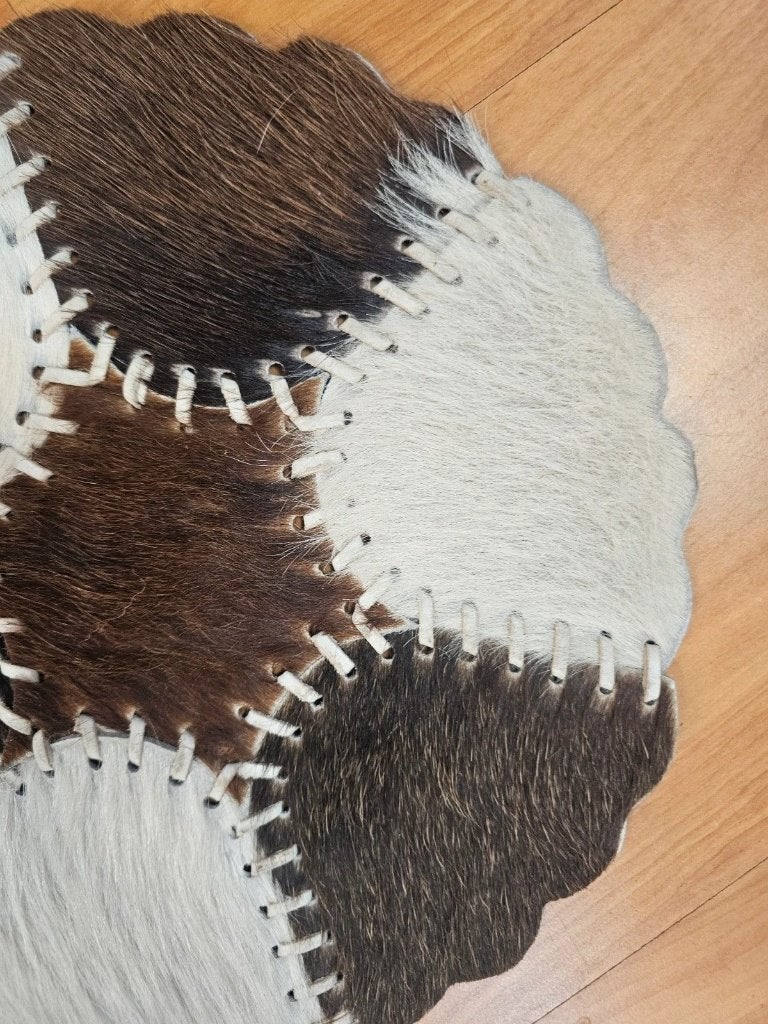 Patchwork koeienhuidje 25/25, Gebruikt, Bruin, Ophalen of Verzenden, Mon Plaisir 19, Etten-Leur, Netherlands