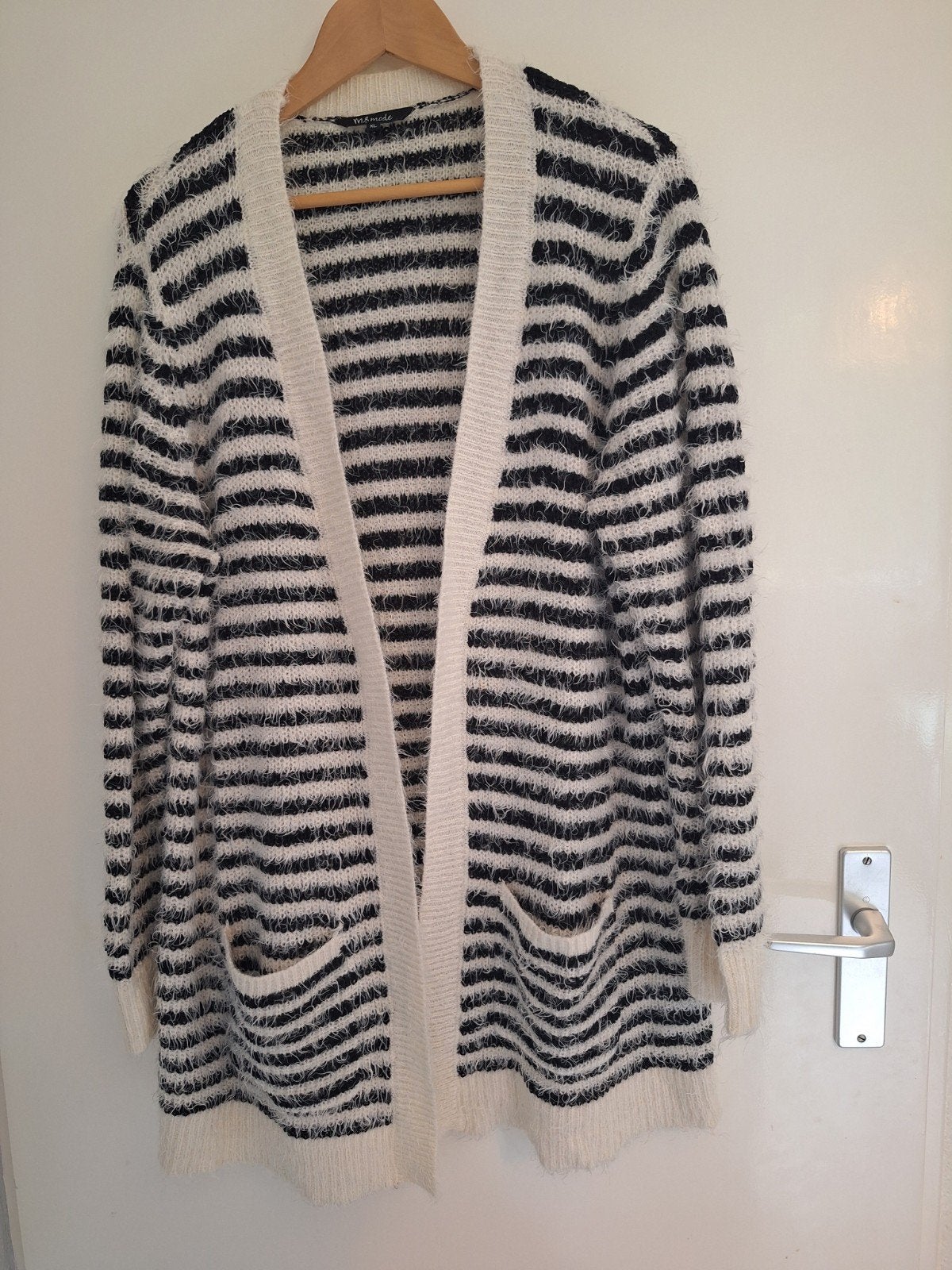 MS Mode gestreept lang vest mt XL 46, Kleding | Dames, Zwart, Maat 46/48 (XL) of groter, Ophalen of Verzenden, MS Mode