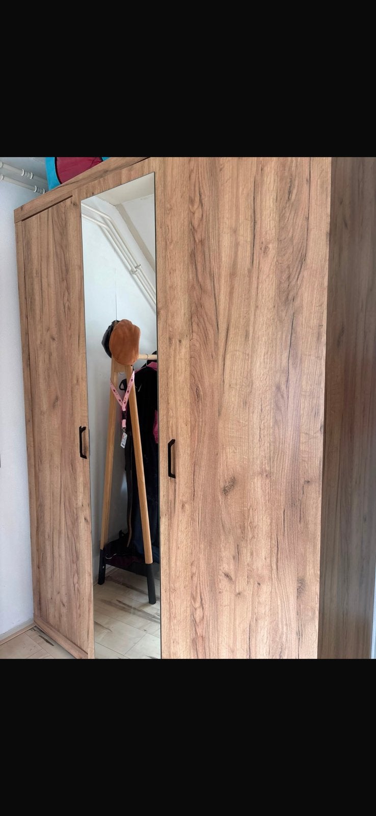Kledingkast, Huis en Inrichting, Kasten | Kledingkasten, Ophalen, Met plank(en), Eikenhout, Zo goed als nieuw