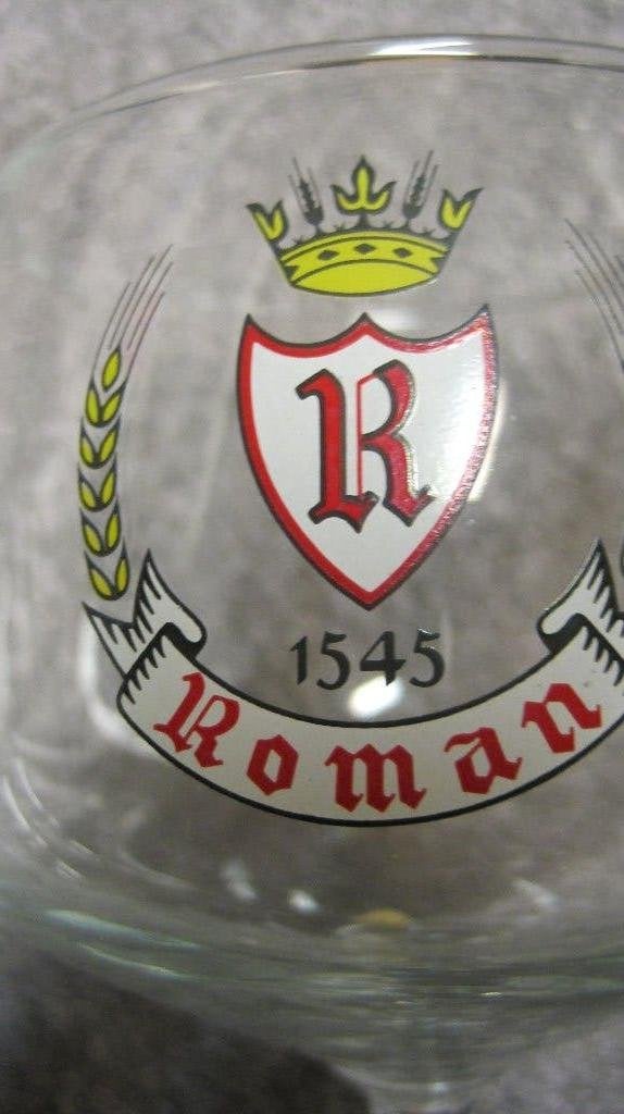 Roman Belgisch bierglas, Ophalen of Verzenden, Zo goed als nieuw, Glas of Glazen, Overige merken