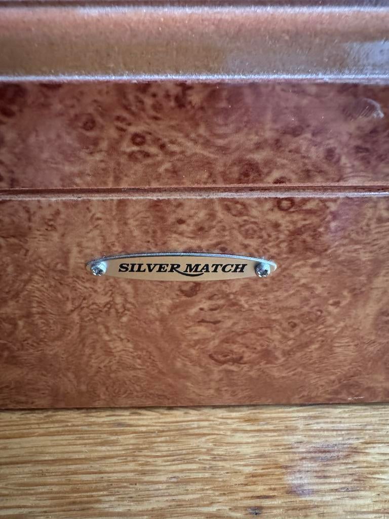 Silver Match Sigarenkist Humidor met Hygrometer, Verzamelen, Ophalen of Verzenden, Zo goed als nieuw, Tabaksdoos of Verpakking