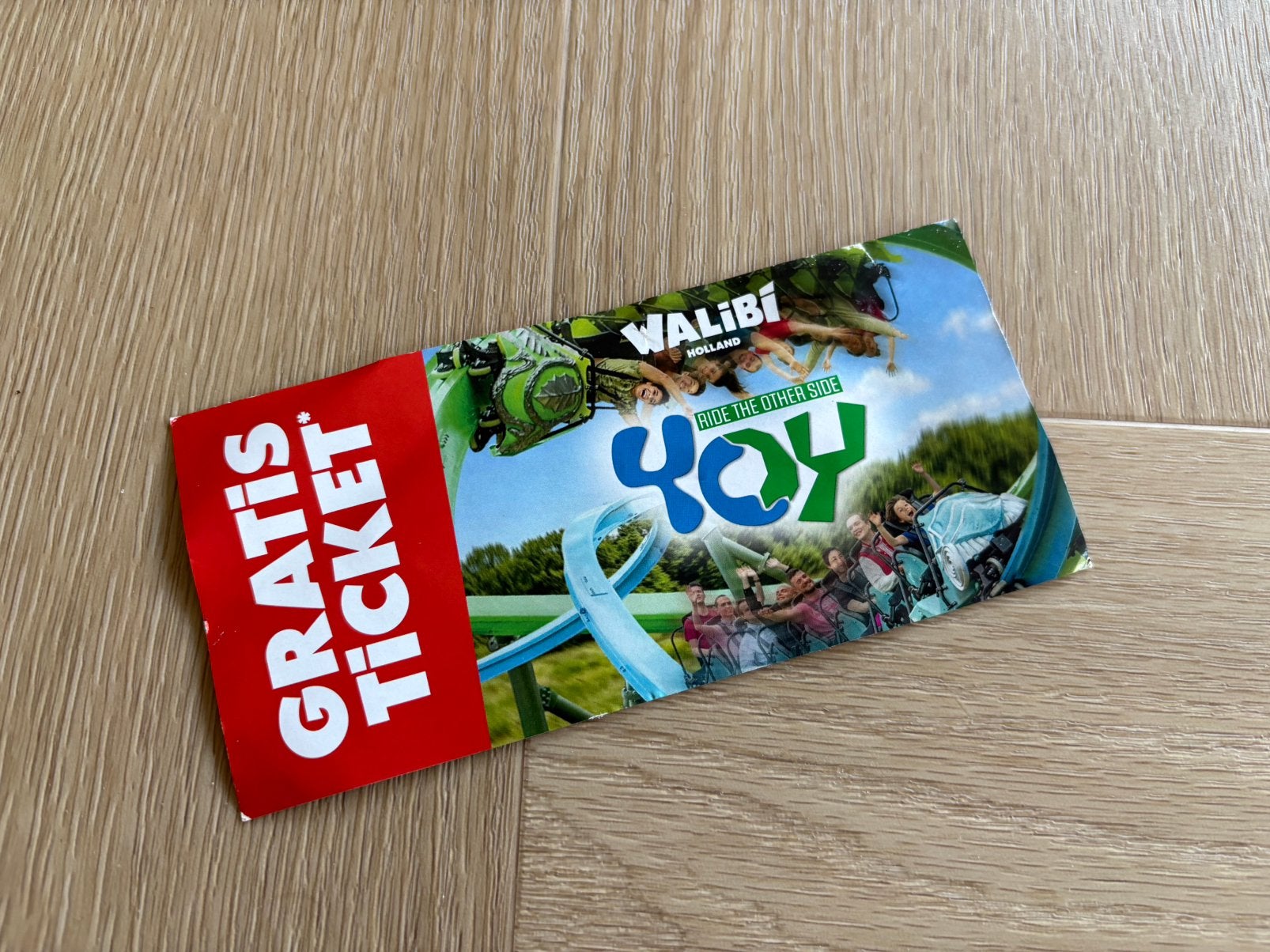 2+1 gratis ticket Walibi! In totaal 4 stuks geldig t/m 21-10, Tickets en Kaartjes, Eén persoon, Kortingskaart