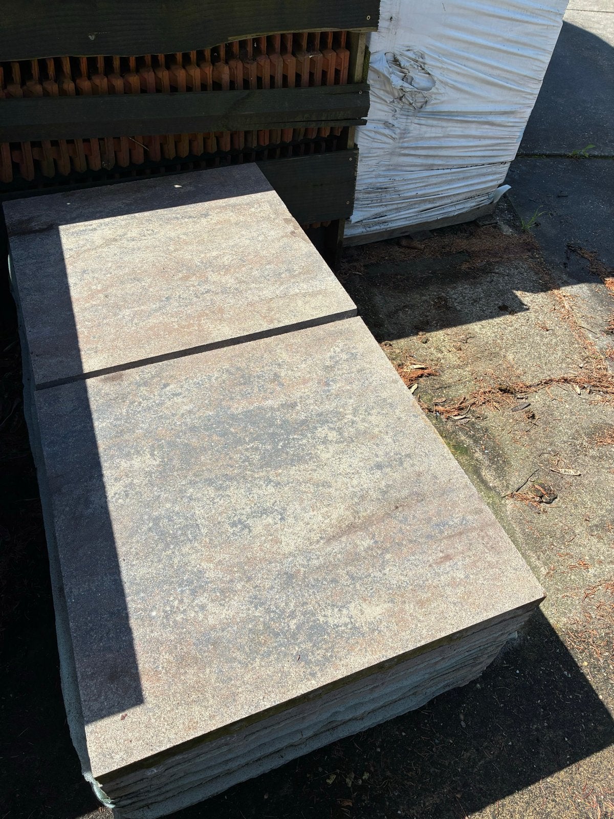 5,76 M2 GeoCorso tegels 60x60 Ancona, Tuin en Terras, Ophalen, Gebruikt, 10 m² of meer, Beton