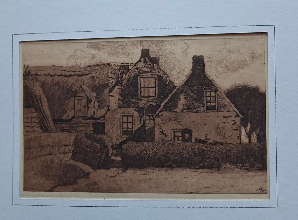 Ets J.M.Graadt van Roggen Domburg, Antiek en Kunst, Kunst | Etsen en Gravures, Ophalen of Verzenden