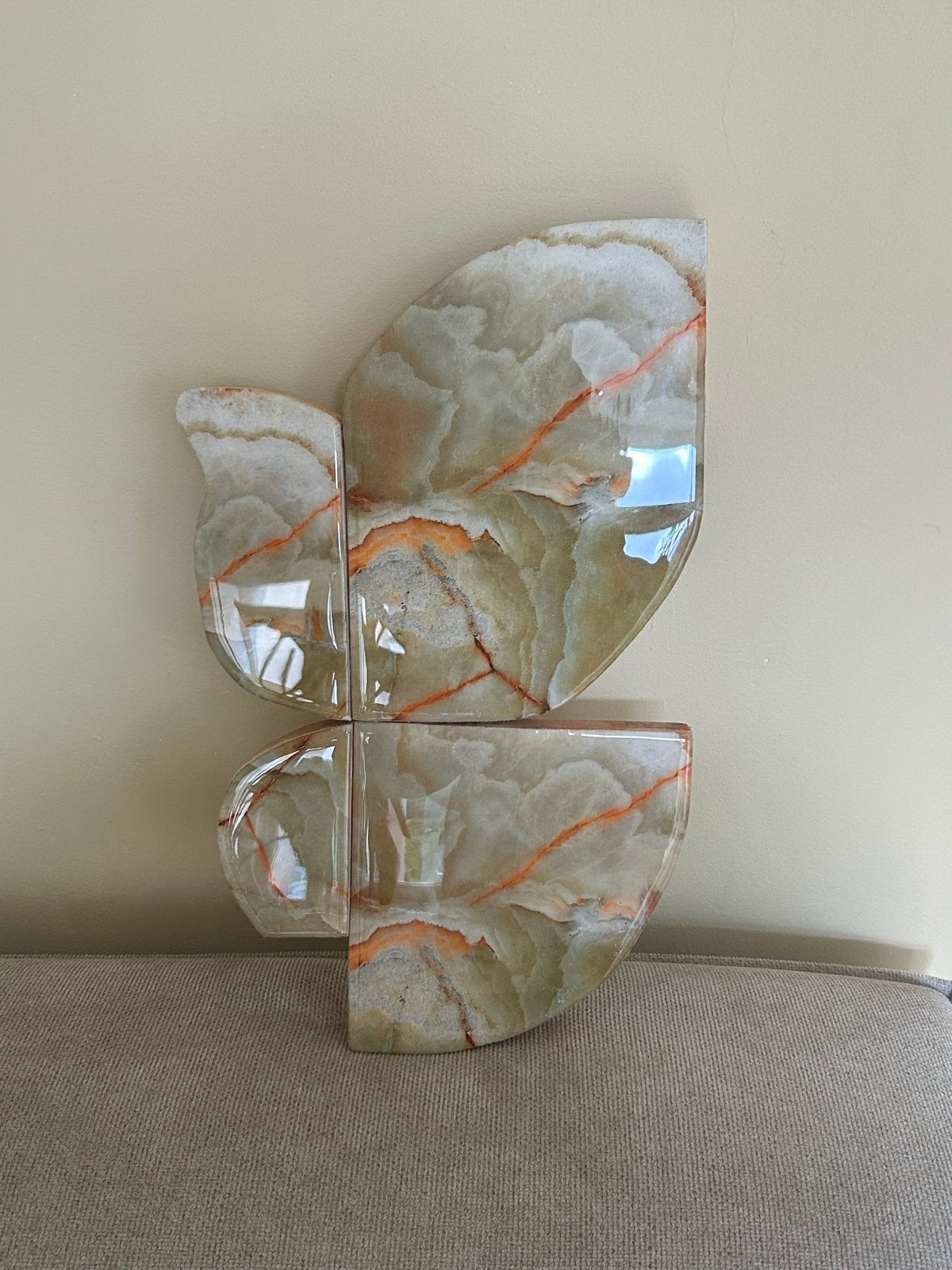Organisch 3D Reliëf Kunstwerk - Onyx Look - 30x48cm, Ophalen of Verzenden