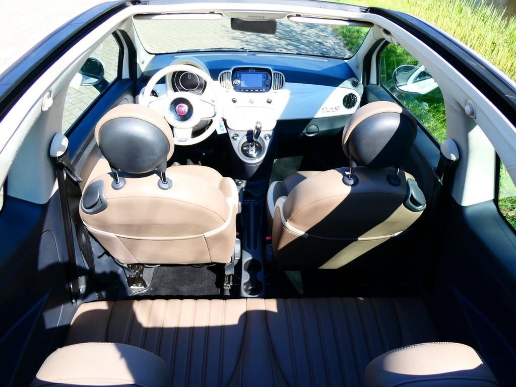 Fiat 500 C 0.9 TwinAir Turbo 80pk 1e eig Automaat Airco Digi, Gebruikt, Cabriolet, Wit, 26 km/l