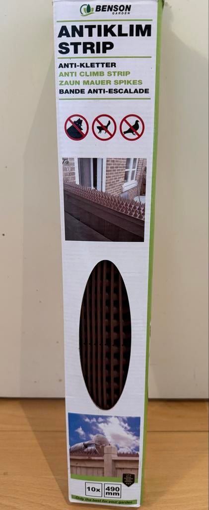 Benson Antiklim Strip - 10x 490mm, Tuin en Terras, Tuinhekken en Hekwerk, Ophalen of Verzenden, Nieuw, Kunststof, Overige typen