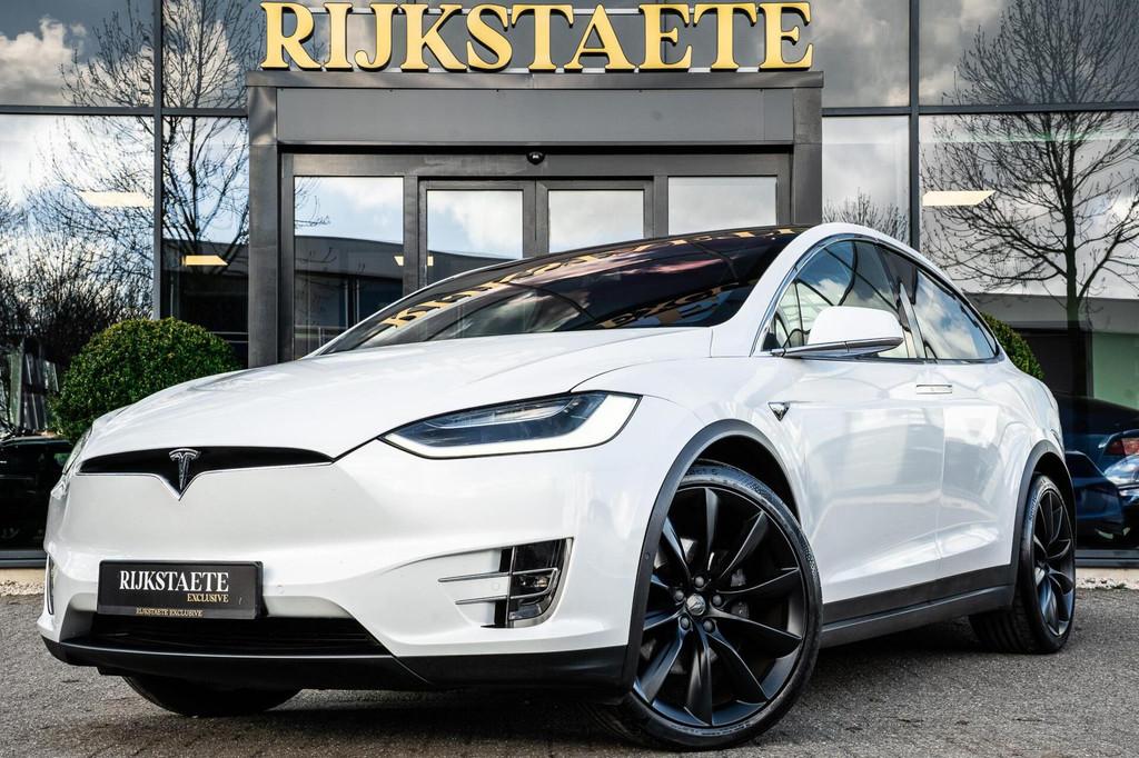 Tesla Model X 100D|AUTOPILOT|PANO|22''|360|LEDER|KEYLESS, Automaat, Model X, Gebruikt, Zwart