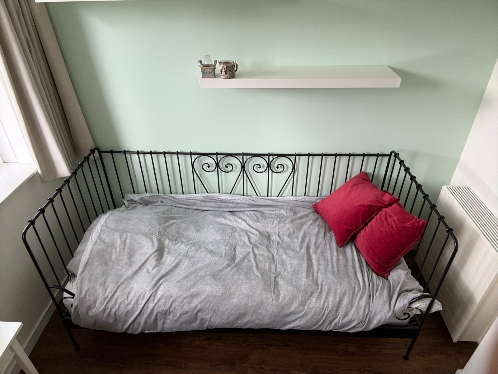 Ikea eenpersoons bed met lattenbodem, Ophalen, Gebruikt, 90 cm, Eenpersoons