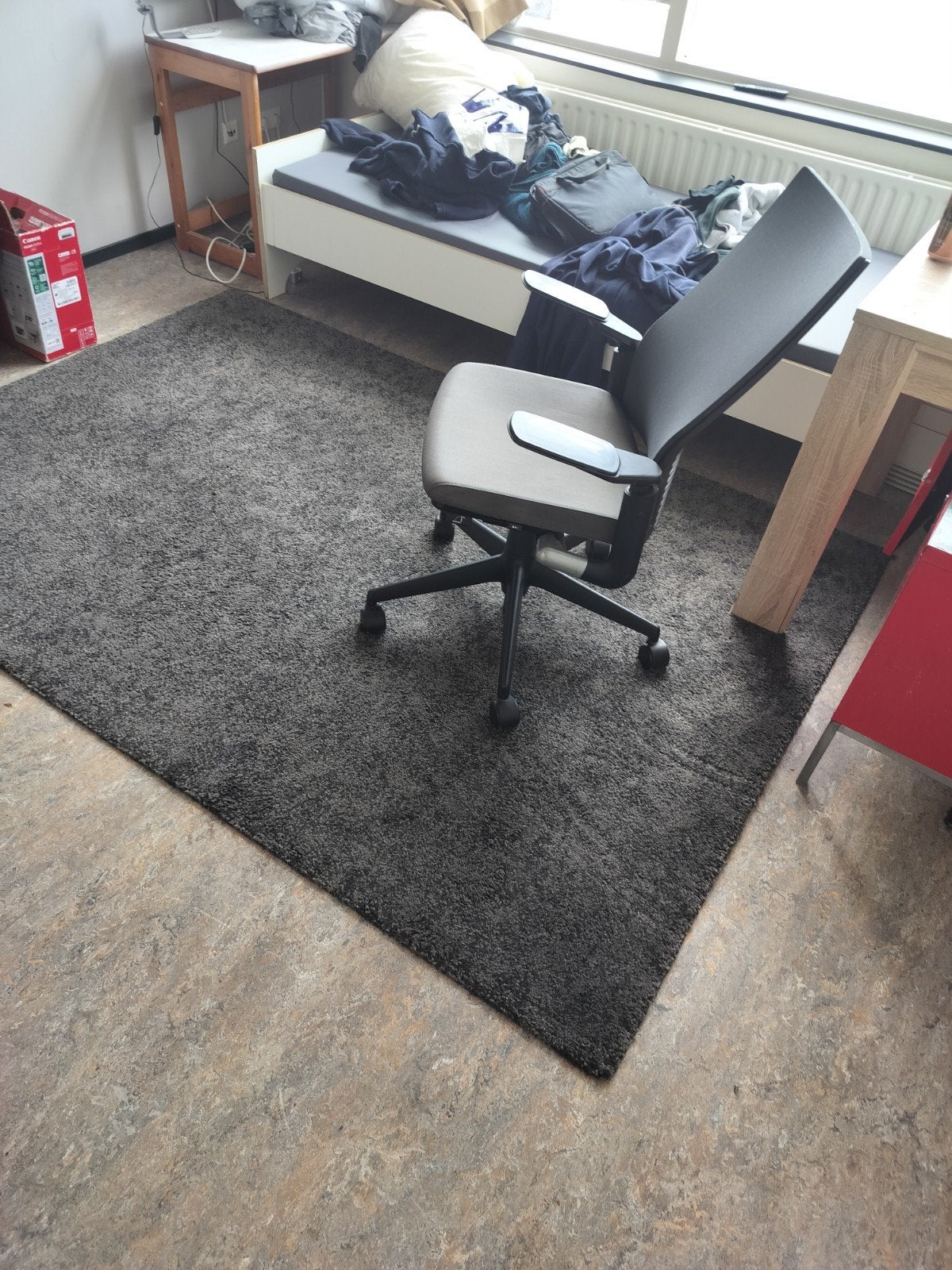 IKEA Vonsbäk Vloerkleed - Grijs/Beige, 133x195 cm, 100 tot 150 cm, Grijs, Ophalen of Verzenden, Zo goed als nieuw