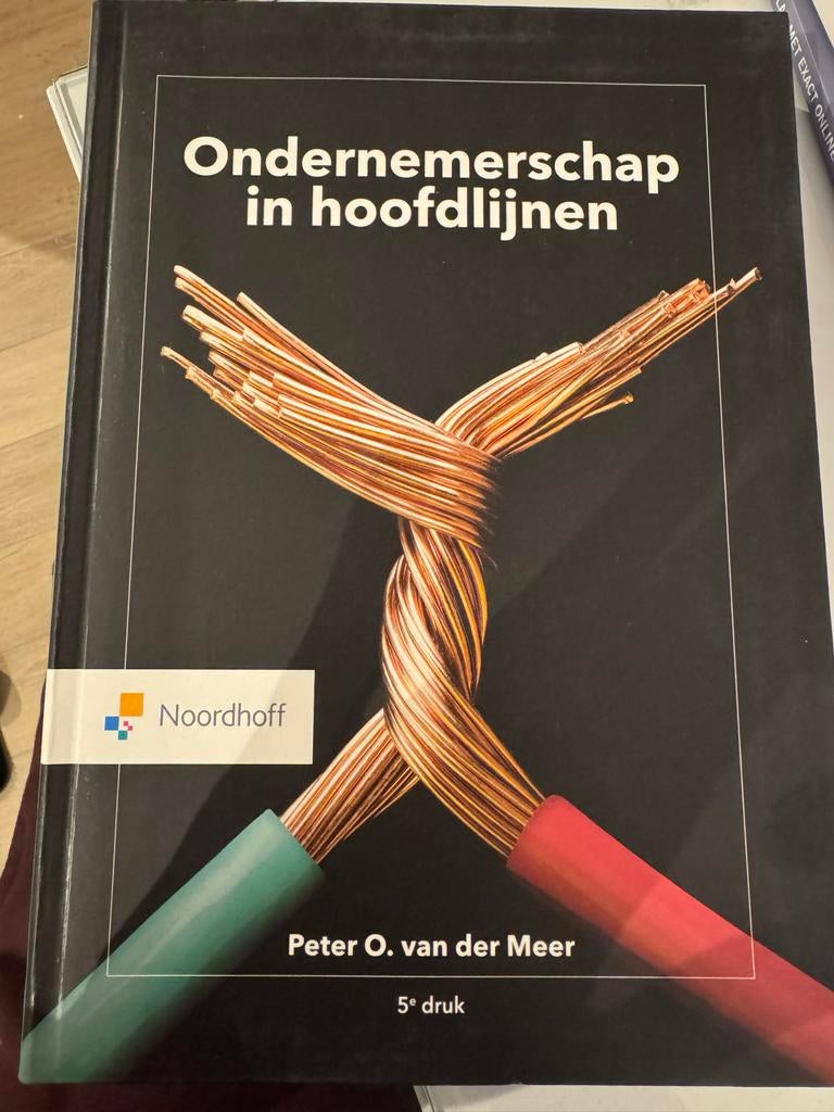 Ondernemerschap in hoofdlijnen - Haagse Hogeschool F&C Jaar, Boeken, Studieboeken en Cursussen, Ophalen of Verzenden, Gamma, Nieuw
