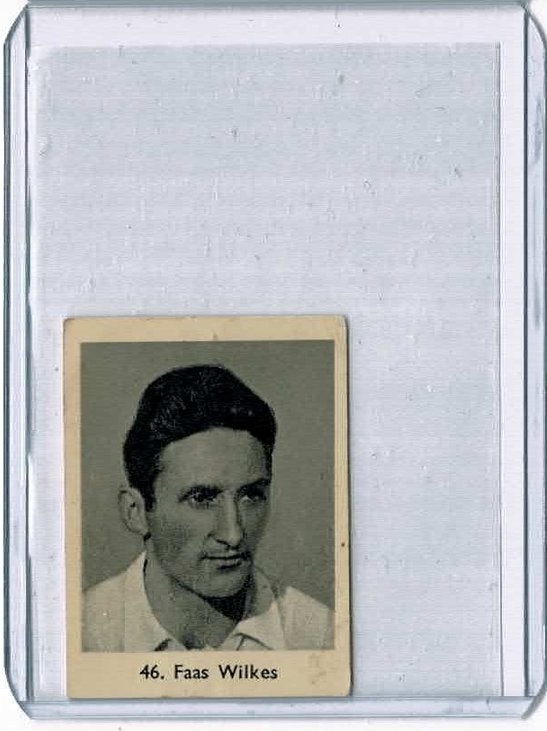 1957 Rizla Voetbalprominenten Faas Wilkes Vintage Sticker, Verzamelen, Ophalen of Verzenden, Zo goed als nieuw, Buitenlandse clubs
